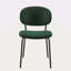 Ensemble de 2 chaises de salle à manger en tissu Boucle avec pieds en métal pour la salle à manger, la cuisine et le salon-117538481-117538482