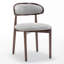 Chaise d'appoint rembourrée en bois massif-1795384395