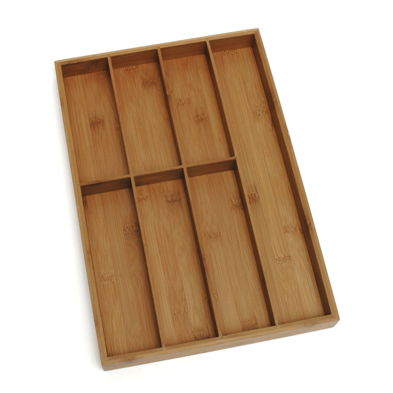 Cruce 1.75" H x 12" W x 17.5" D Flatware & Kitchen Utensils Drawer Organizer