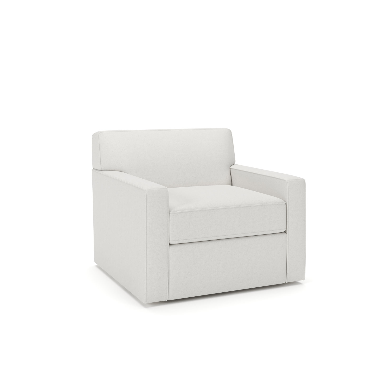 Francesca Upholstered Swivel Chair,  Macarena Beige Basketweave