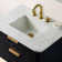 Liljan 30'' Wall-Mounted Single Bathroom Vanity with Engineered Stone Top