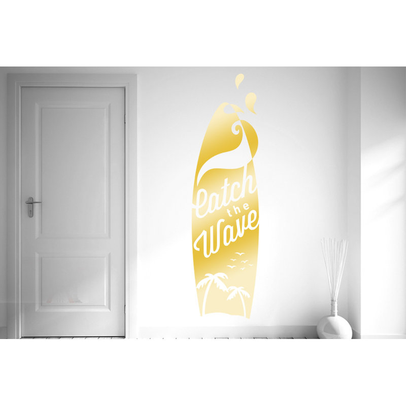 Nautical & Beach Wall Decal, Shiny Gold
