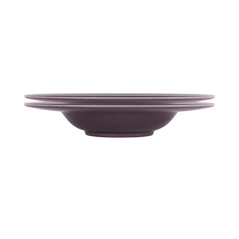 Maya 9.875" Melamine Round Pasta/Soup Bowl, Purple