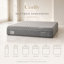 Matelas hybride rafraîchissant au graphène Cozify de Sömn Company, 30 cm (12 po), livré en boîte, format Twin XL, ensemble de 7 pièces-1250338275
