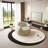 Curved negotiating  leather sofa