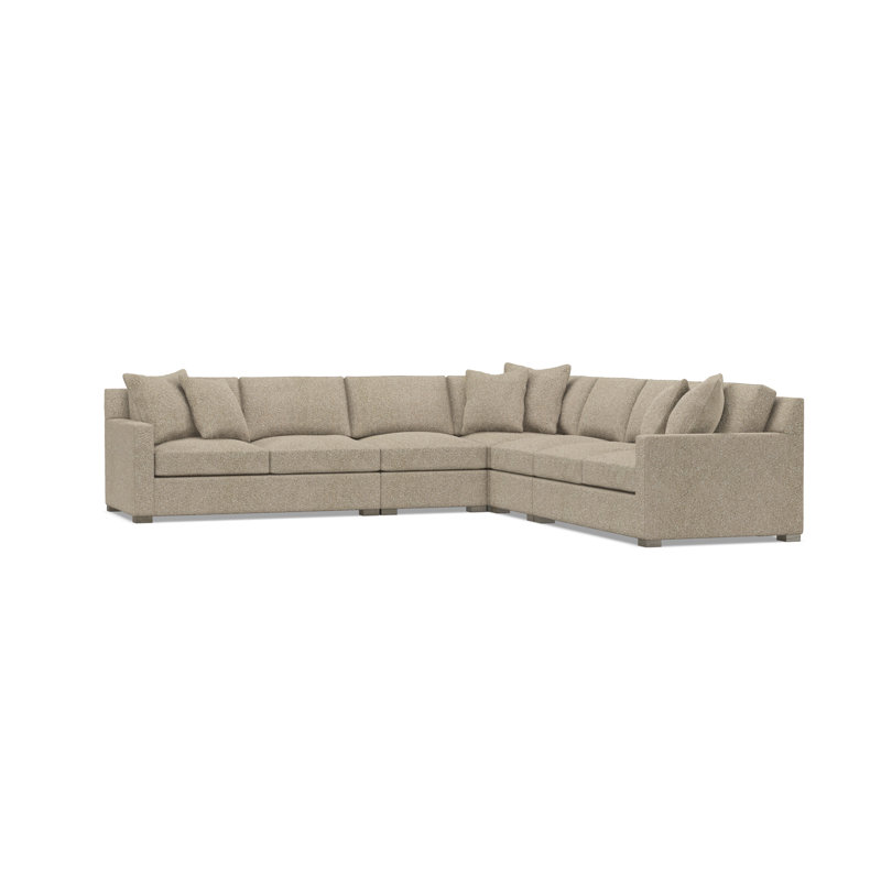 Kelsey Sectional, Tan Polyester