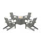 High-Density Polyethylene (HDPE) Outdoor Adirondack Chair With Table