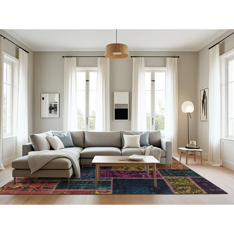 Abstract Indoor Rug, Rectangle 8' x 12'