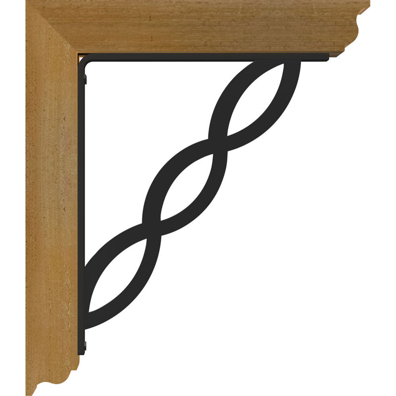 Support de fer traditionnel 4 po Loera, H 20 po x P 18 po, Cèdre rouge de l'Ouest l 3 1/2 po x T 4 po (lisse