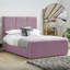 Ledley Kailua Upholstered Bed Frame - Plush Velvet with Headboard and Sprung Slats-228524507-228524497