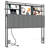 Upholstered Headboard for Queen Size Bed with Storage, Headboards with Outlets, USB Ports and LED Lights, Queen Size Headboard Only, Height Adjustable, Sturdy and Stable Headboard, Grey-736405234
