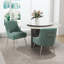 Chaise d'appoint rembourrée en velours Farr avec pieds argentés Farr-441903409