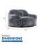 Fauteuil à billes moderne en mousse viscoélastique douce avec accoudoirs, chaise longue de salon, bleu et gris