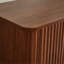 Table de chevet 3 tiroirs, vague incurvée, commode solution pour petit espace et décoration de salon, assemblage facile