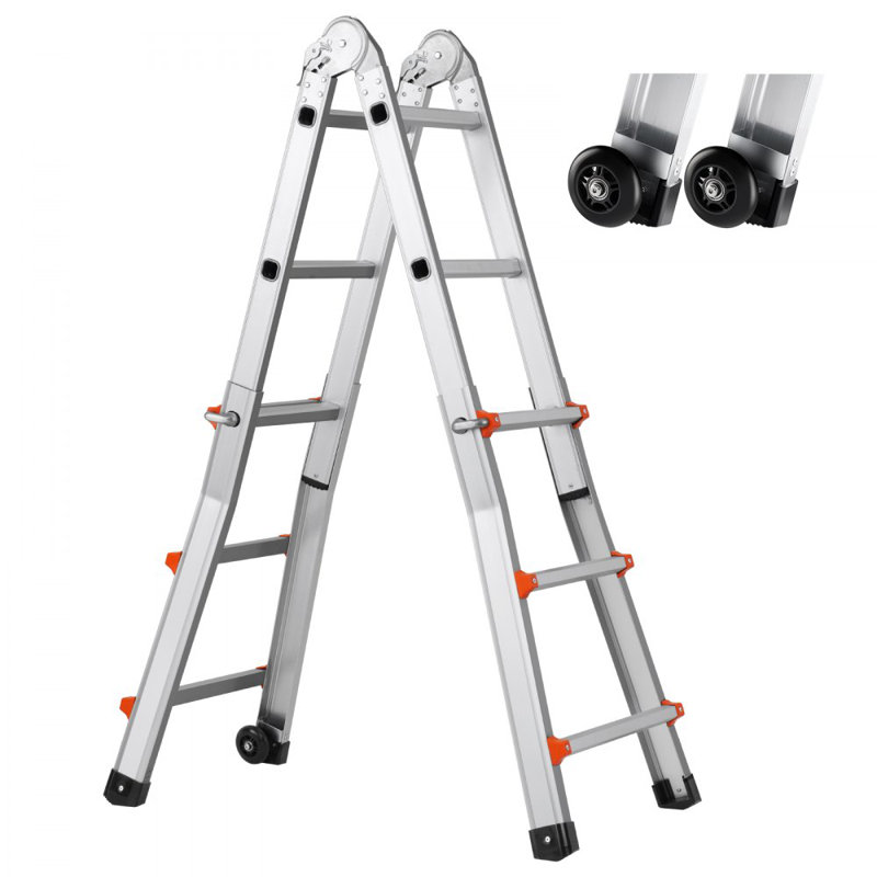 Telescoping Ladder A Frame Extension Multi-Function for Homework, 9.5', 20.28'