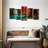 " Red Waterfall " 5 Piece Art Print-1488459772