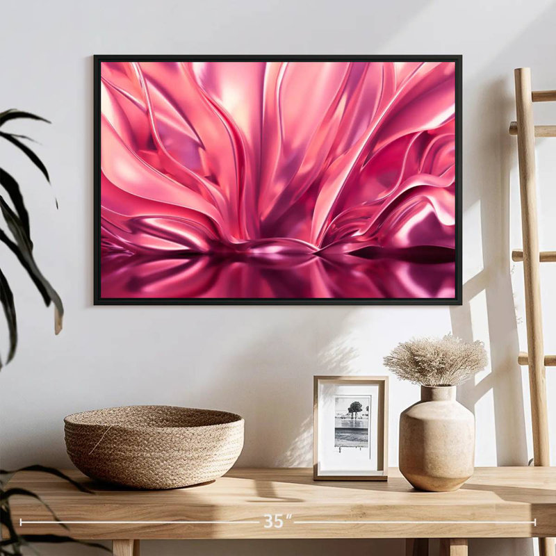 Avery Blush Pink Abstract, 17" H x 25" W