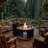 42" Outdoor Propane Fire Table – 50,000 BTU, Hidden Tank Storage, Weather-Resistant Zinc-Aluminum Top & Steel Frame