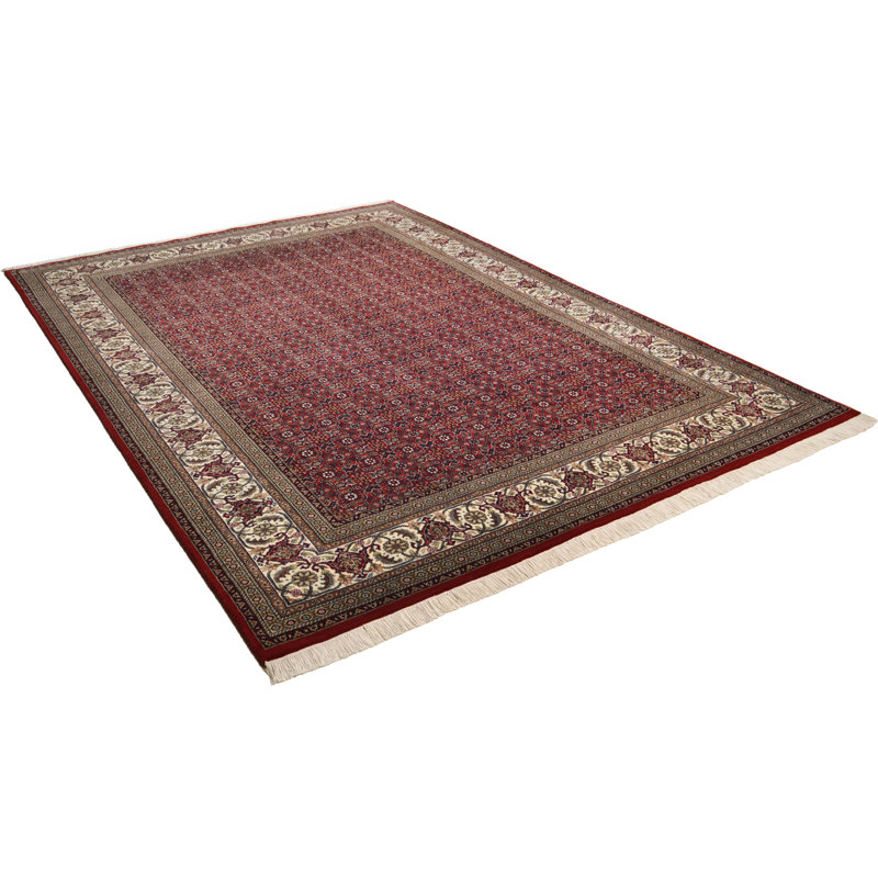 Wayne Hand Knotted Wool Red Indoor Rug, Rectangular 70 x 140 cm