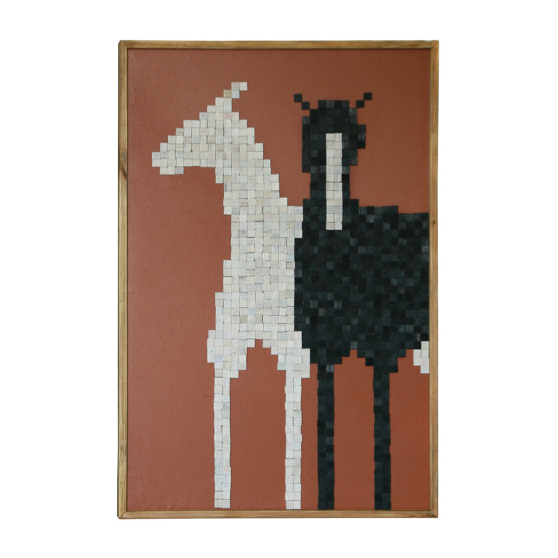 Modern Wall Decor on Wood