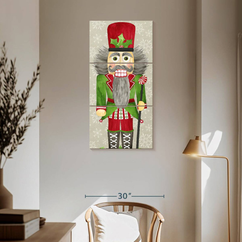 Nutcracker Christmas II, 62" H x 30" W