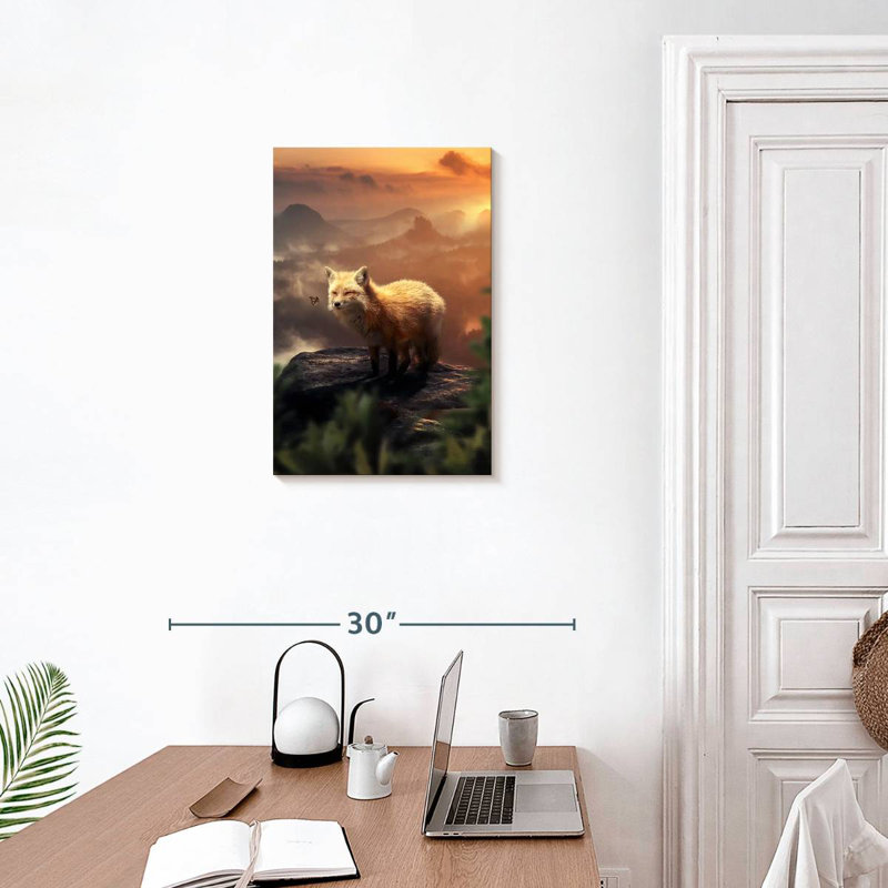 Brampt The Fox On The Mountain, 24" H x 16" W