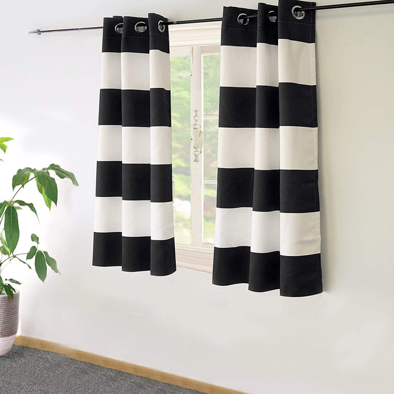 Rideaux obscurcissant à œillets Eastcote, Noir, indigo, L 52 po x L 108 po
