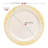 Ivory with Gold Harmony Rim Plastic Dinnerware Value Set - 120 Sets