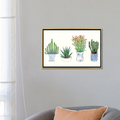 " Four Succulents I " by Melissa Wang