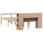 Bookcase Bed Without Mattress Solid Wood Pine-1880856505