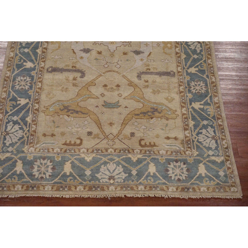 Tapis de couloir 6x17 beige Oushak