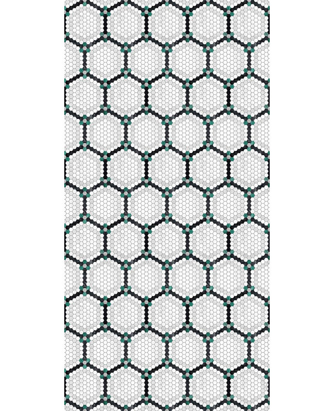 Harritage Easy to clean Vinyl Rug, Rectangle 3' x 5'