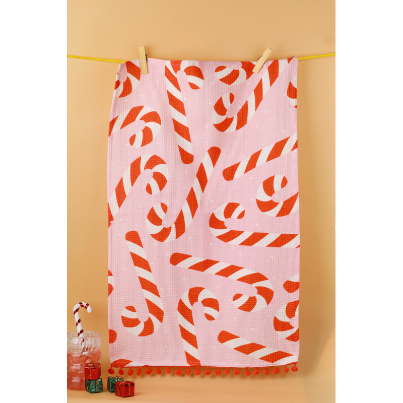 Fa La La Pink Christmas Kitchen Towel Set