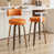 Orange Seat/ Brown Frame