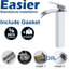 Tall Waterfall Basin Mixer Tap, Bathroom Sink Tap (Silver) 