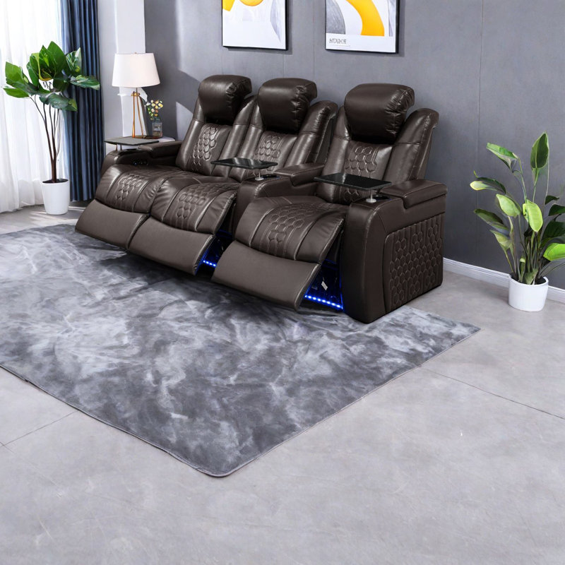 Fauteuils inclinables réglables de pointe, cuir de qualité supérieure, style moderne, parfait pour le cinéma maison