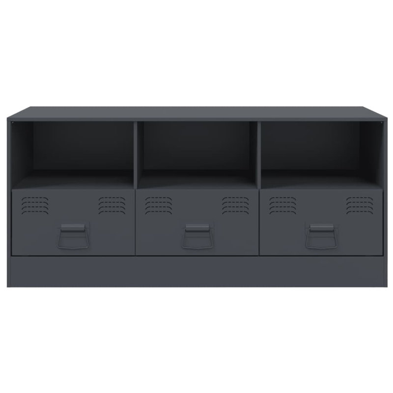 Antwann Unfinished TV Stand for TVs up to 24", 99cm, Anthracite