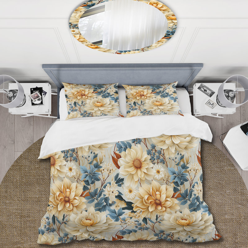 Ensemble de housse de couette Boho, Housse de couette simple + 1 taie décorative stan