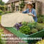 Couverture antigel pour plantes d'extérieur – Housse de jardin respirante en non-tissé avec cordon de serrage – Paquet de 4
