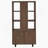 3-Shelf Bookcase With Slatted Doors