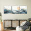«Mountain Waves On Mountainscape», ensemble de 3 pièces sur toile par Jennifer T-93060738
