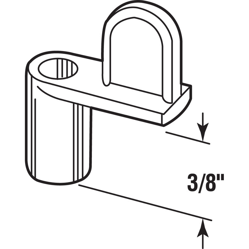 Pinces à écran 3/8 po avec vis, H 5,4 po x l 3,75 po x P 1,2 po