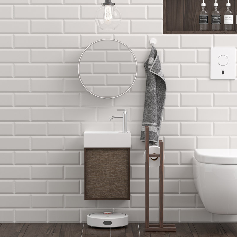 Meuble-lavabo simple de 40,6 cm (16 po) avec dessus en acrylique