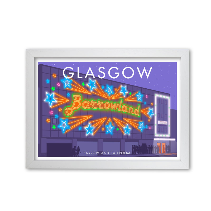Glasgow Barrowland by Stephen Millership - Print, White, 59.4 cm H x 84.1 cm W x 5 cm D