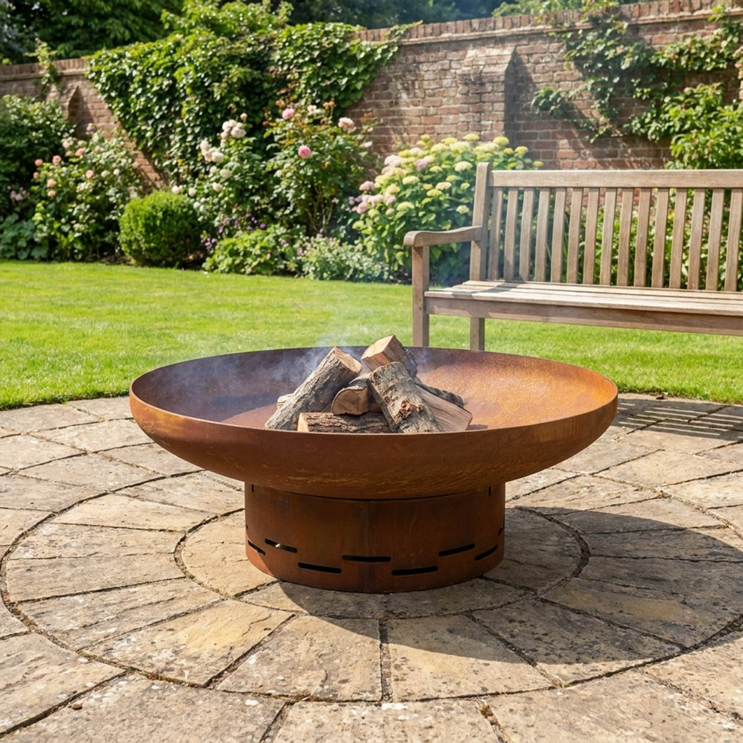 Round Wood Burning Smokeless Fire Pit