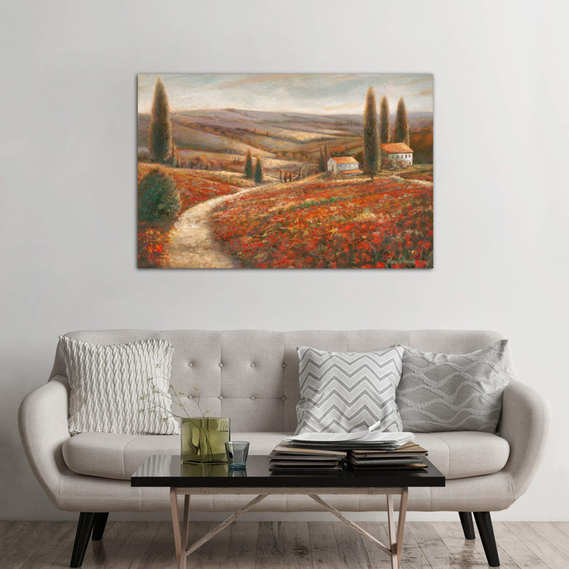 Tuscan Palette by Ruane Manning - Painting on Canvas, Black Floater Framed, 101.6 cm H x 66.04 cm W
