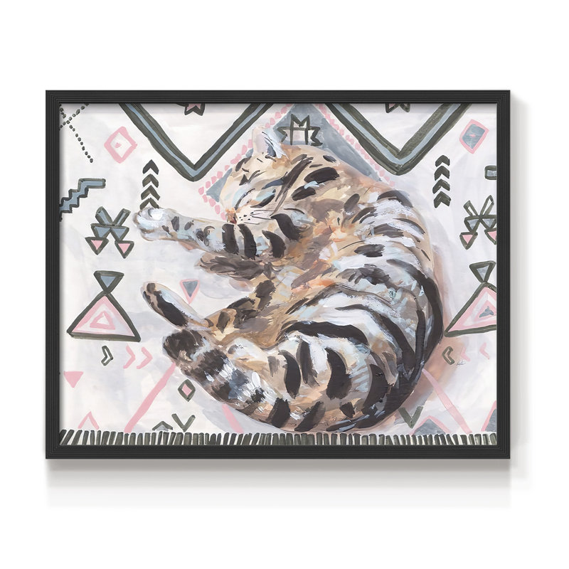 Little Sleepy Head II -Framed Print - Restickable, H 22 po x l 28 po, Noir, noir, noir, noir