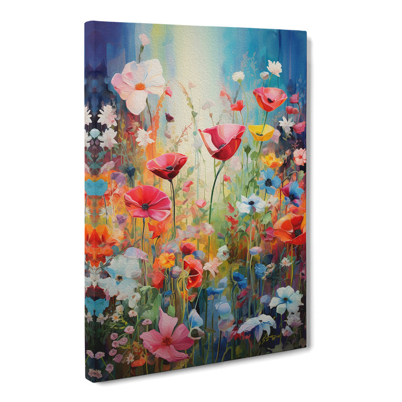 Wildflowers Informel - Wrapped Canvas, 60cm H x 40cm W x 3cm D