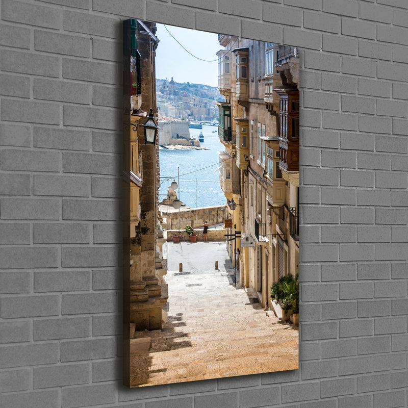 Streets In Malta - Wrapped Canvas Print