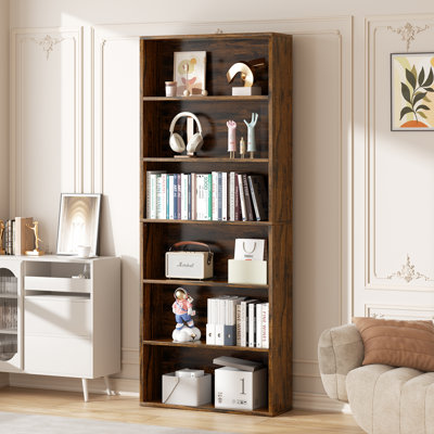 Emedio 70.9"H 6-Tier Open Bookcase